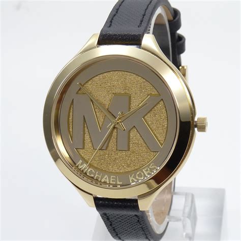 michael kors uhr schwarzes lederarmband|Uhren mit Lederarmband .